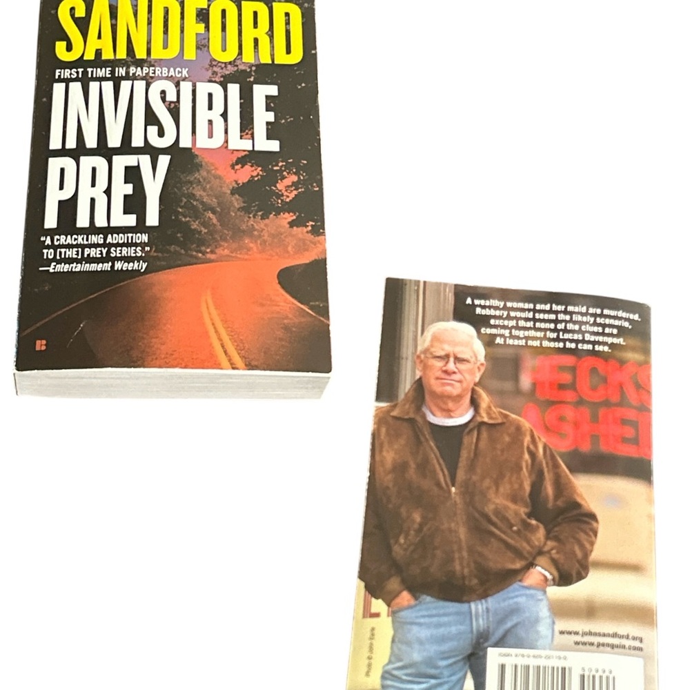 John Sandford Invisible Prey Paperback Book
